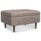 Simplihome Shay 34"Mid Century Modern Square Storage Ottoman Faux Leather